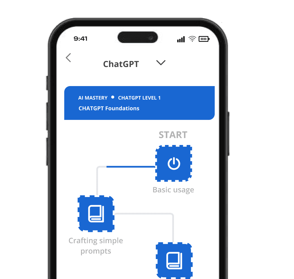 Whalio app on iPhone — ChatGPT lesson